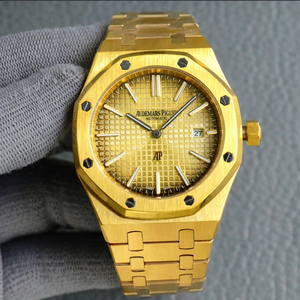 Gold & Black Audemars Piguet Royal Oak Automatic Movement